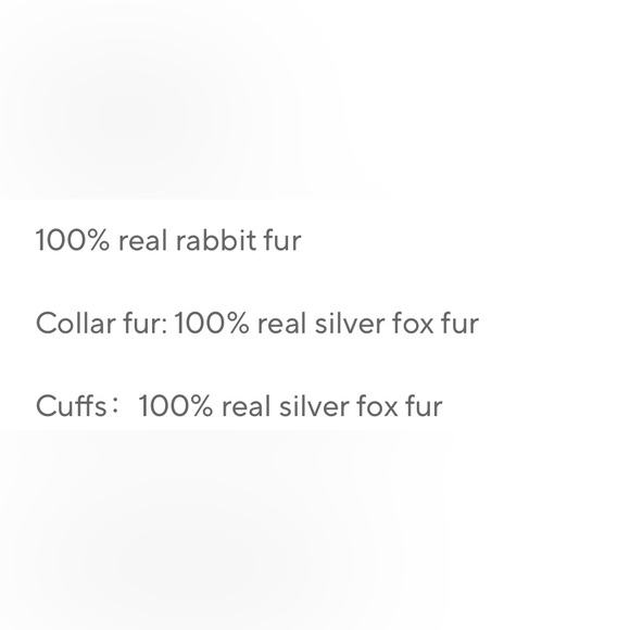 Luxurious White and Gray Real Fur Coat - Picture 6 of 6